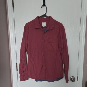 AMERICAN EAGLE | Men's Burgandy Button Down